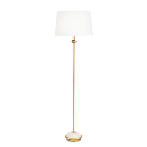 Fisher Two Light Floor Lamp in Gold Leaf (400|14-1061)
