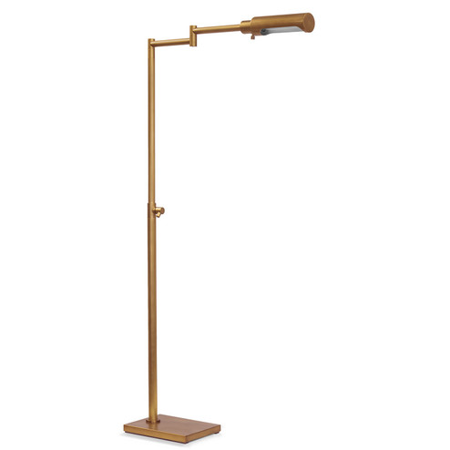 Noble One Light Floor Lamp in Natural Brass (400|14-1056NB)