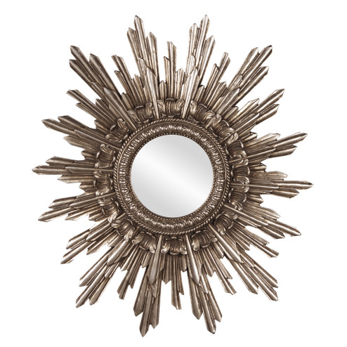 Chelsea Antique Silver Starburst Mirror in Antique Silver Leaf (204|84008)