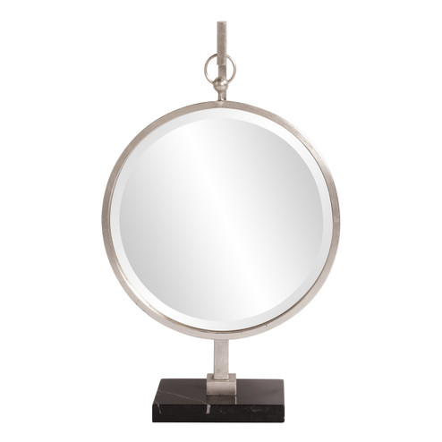 Medallion Mirror in Bright Silver Leaf (204|11212)