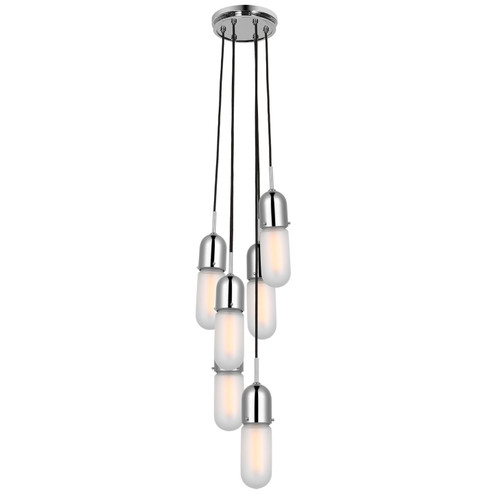 Junio LED Pendant in Polished Nickel (268|TOB 5646PN-FG-6)