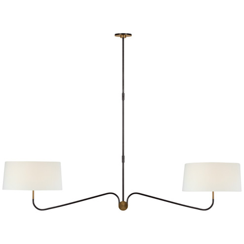 Canto LED Chandelier in Bronze and Brass (268|TOB 5353BZ/HAB-L)