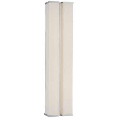 Vernet LED Wall Sconce in Polished Nickel and Linen (268|PCD 2251PN/L)