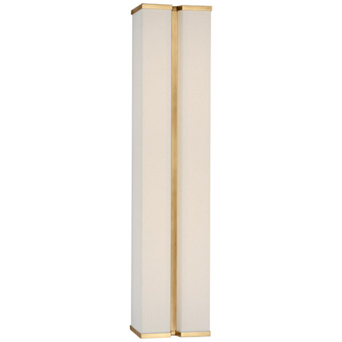 Vernet LED Wall Sconce in Hand-Rubbed Antique Brass and Linen (268|PCD 2251HAB/L)