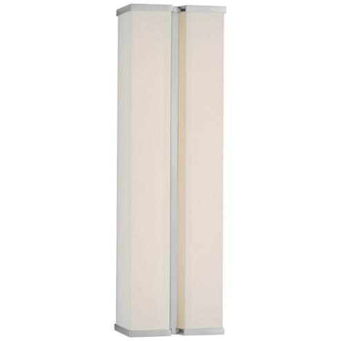Vernet LED Wall Sconce in Polished Nickel and Linen (268|PCD 2250PN/L)