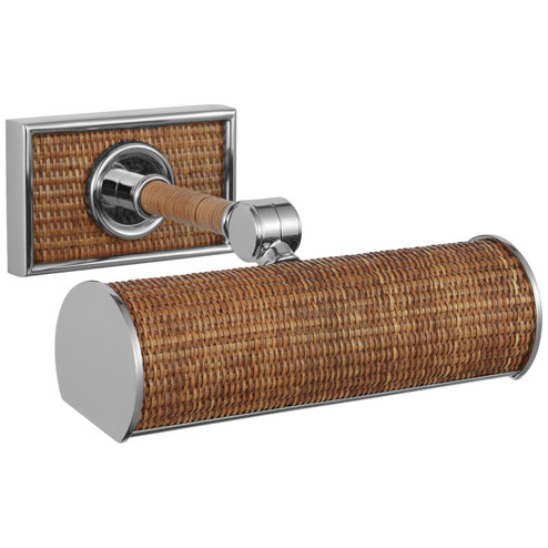 Halwell LED Picture Light in Polished Nickel and Natural Woven Rattan (268|CHD 2580PN/NRT)