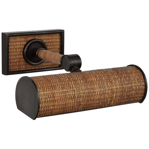 Halwell LED Picture Light in Bronze and Natural Woven Rattan (268|CHD 2580BZ/NRT)
