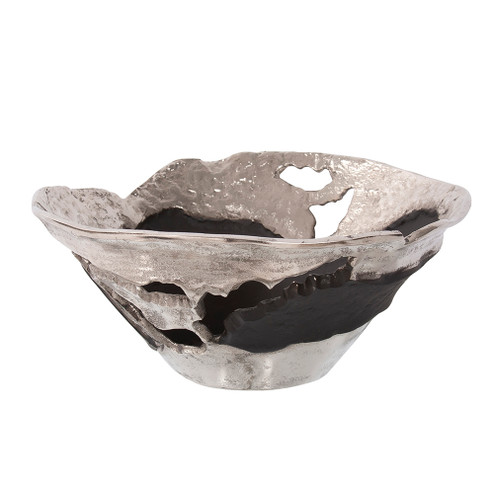 Flared Aluminum Bowl in Raw Silver (204|41036)