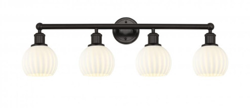 Edison LED Bath Vanity in Antique Brass (405|616-4W-AB-G1216-6WM)
