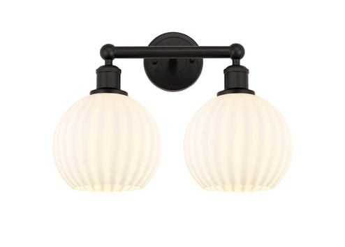 Edison LED Bath Vanity in Oil Rubbed Bronze (405|616-2W-OB-G1217-8WV)