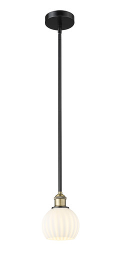 Edison LED Mini Pendant in Black Antique Brass (405|616-1S-BAB-G1217-6WV)