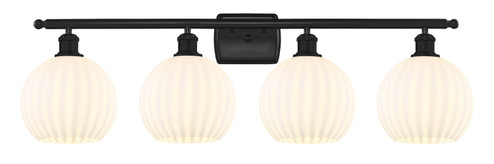 Ballston LED Bath Vanity in Matte Black (405|516-4W-BK-G1217-8WV)