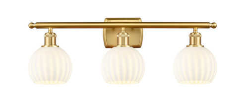 Ballston LED Bath Vanity in Satin Gold (405|516-3W-SG-G1217-6WV)