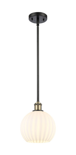 Ballston LED Mini Pendant in Black Antique Brass (405|516-1S-BAB-G1217-8WV)