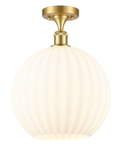 Ballston LED Semi-Flush Mount in Satin Gold (405|516-1C-SG-G1217-12WV)