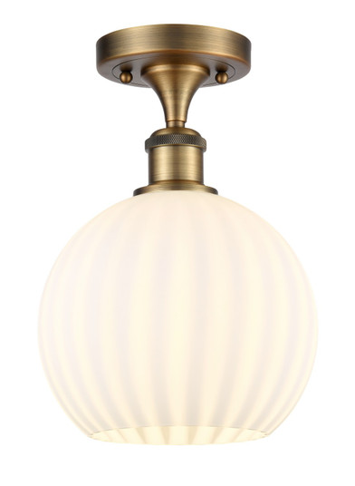 Ballston LED Semi-Flush Mount in Brushed Brass (405|516-1C-BB-G1217-8WV)