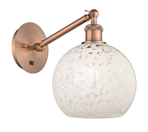 Ballston LED Wall Sconce in Antique Copper (405|317-1W-AC-G1216-8WM)