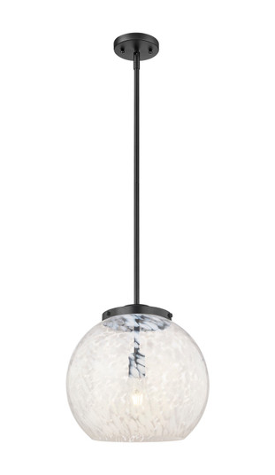 Franklin Restoration LED Pendant in Matte Black (405|221-1S-BK-G1216-14WM)