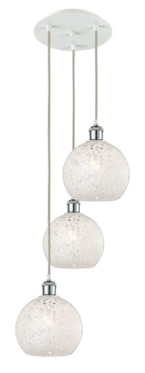 Ballston LED Pendant in White Polished Chrome (405|113B-3P-WPC-G1216-8WM)