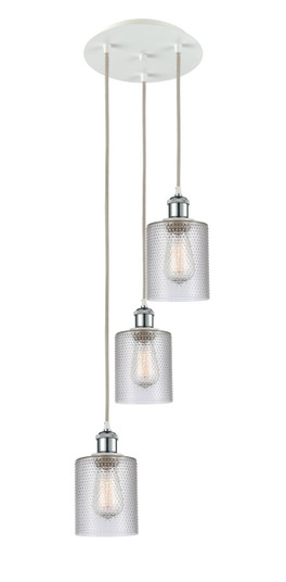 Ballston LED Pendant in White Polished Chrome (405|113B-3P-WPC-G112)