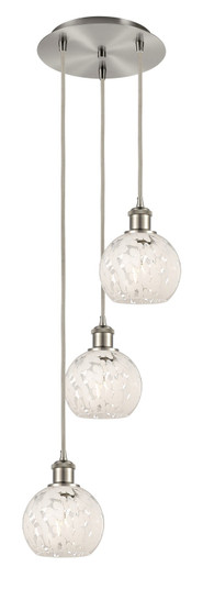 Ballston LED Pendant in Brushed Satin Nickel (405|113B-3P-SN-G1216-6WM)