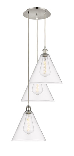 Ballston LED Pendant in Polished Nickel (405|113B-3P-PN-GBC-122)