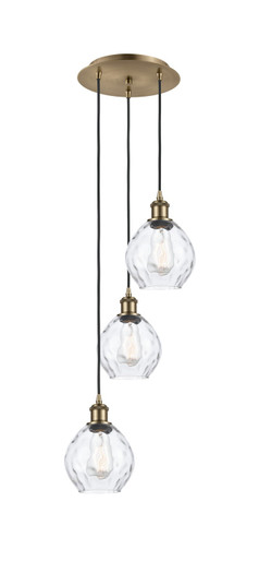 Ballston LED Pendant in Antique Brass (405|113B-3P-AB-G362)