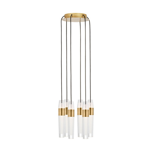 Lassell LED Chandelier in Natural Brass (182|SLCH40027NB) Lassell LED Chandelier in Natural Brass (182|SLCH40027NB)