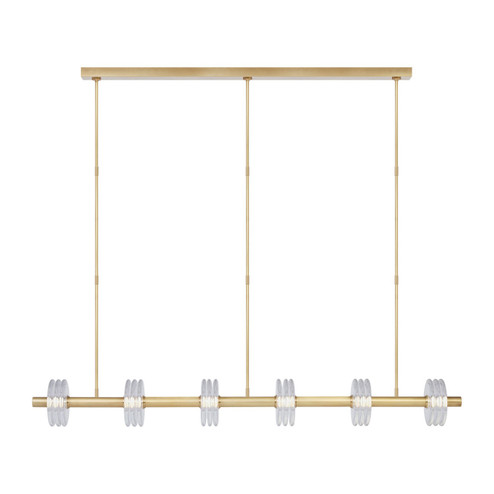 Laurel LED Linear Chandelier in Natural Brass (182|KWLS30327CNB)