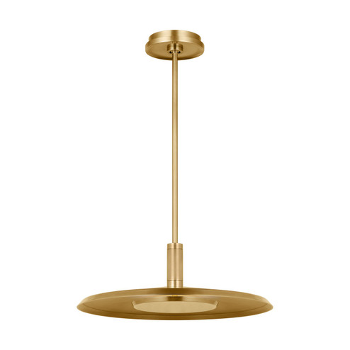 Saucer LED Pendant in Natural Brass (182|AKPD17027NB)