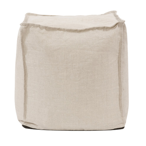 Square Pouf Pouf in Prairie Linen (204|873-610)