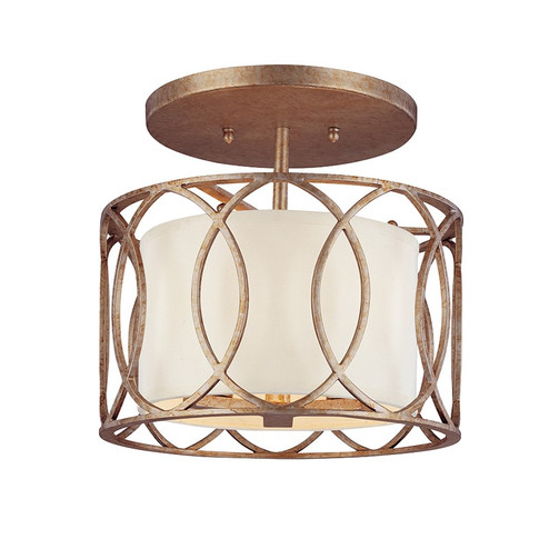 Sausalito Three Light Flush Mount in Silver Gold (67|C1283-SG)