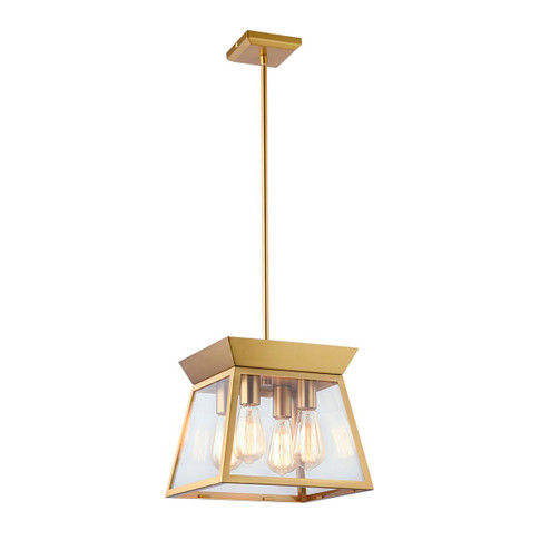 Lucian Four Light Chandelier in Brushed Brass (78|AC11851BB)