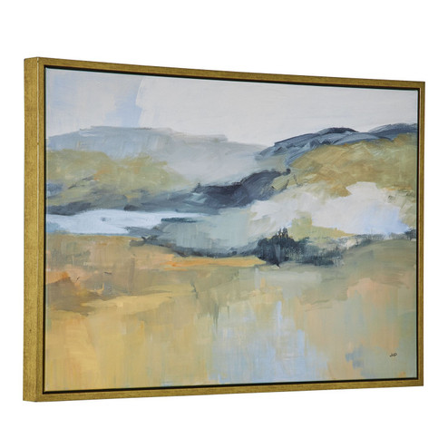 Folded Hills Landscape Art in Gold (52|32333)