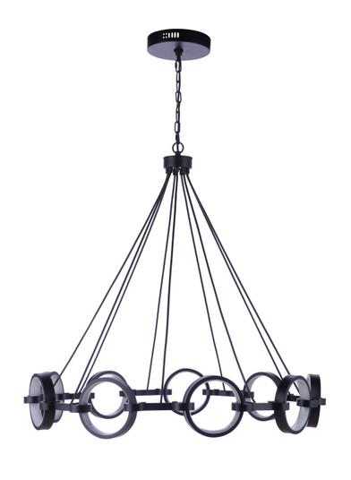 Context LED Chandelier in Flat Black (46|59329-FB-LED)