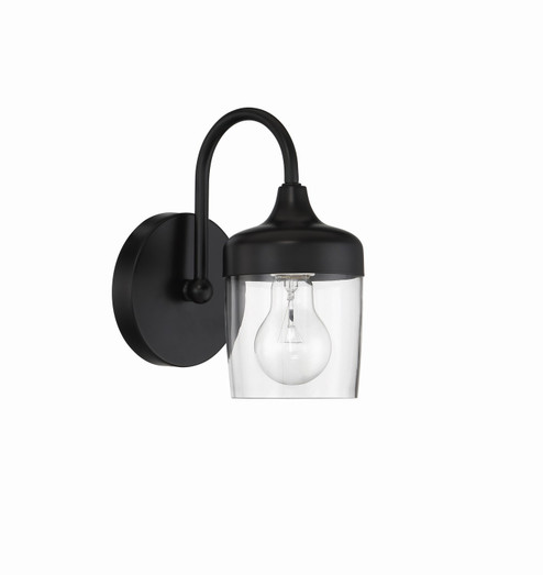 Wrenn One Light Wall Sconce in Flat Black (46|58101-FB)