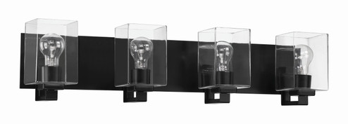 McClane Four Light Vanity in Flat Black (46|18532FB4)