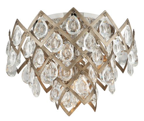 Tiara Three Light Semi Flush Mount in Vienna Bronze (68|214-33-SGL/SS)