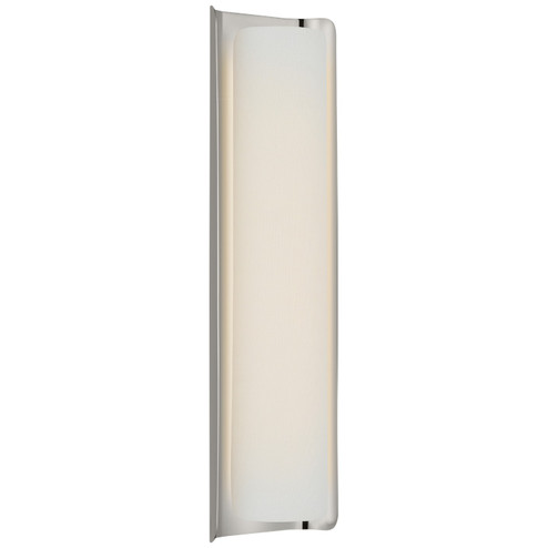 Penumbra LED Wall Sconce in Polished Nickel and Linen (268|WS 2076PN/L)