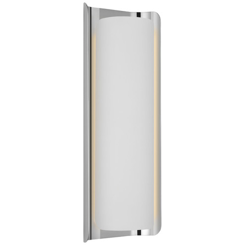 Penumbra LED Wall Sconce in Polished Nickel and White (268|WS 2074PN/WHT)