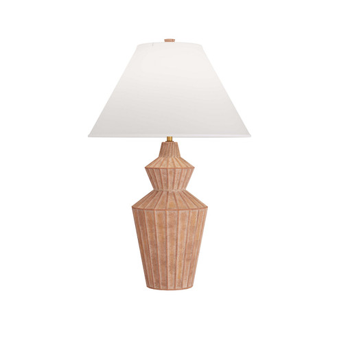 Wren One Light Table Lamp in White Wash Terracotta (314|PTS01-671)