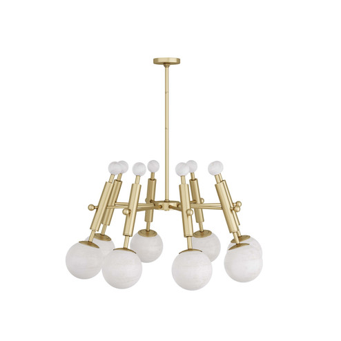 Verona Eight Light Chandelier in Antique Brass (314|DMC05)