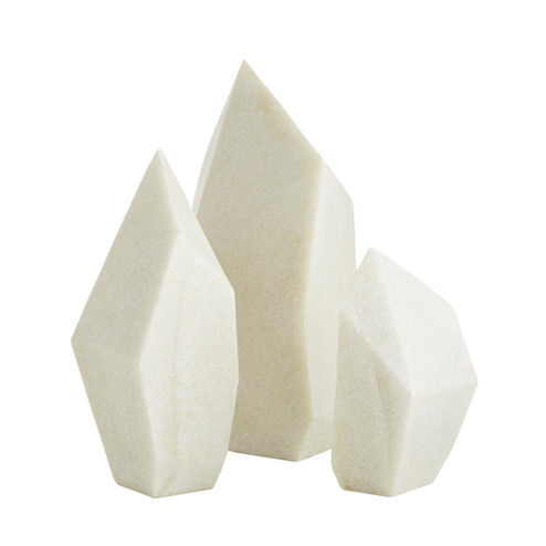 Nerines Sculptures, Set of 3 in Faux Marble (314|9549)