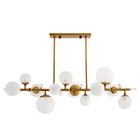 Troon 12 Light Chandelier in Antique Brass (314|89330)