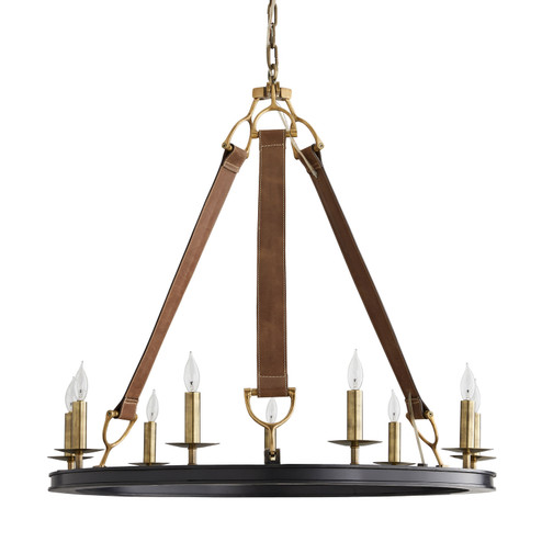 Chaney Nine Light Chandelier in Bronze (314|84031)