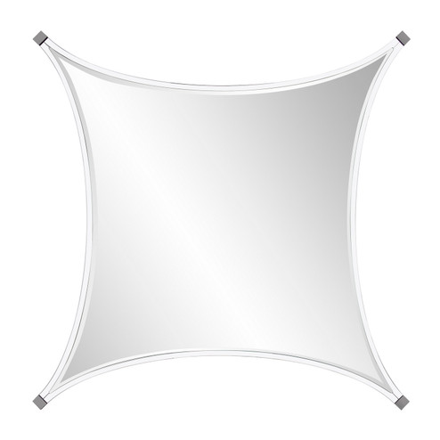 Flair Mirror in Clear Acrylic w/ Polished Stainless Steel (204|48122)