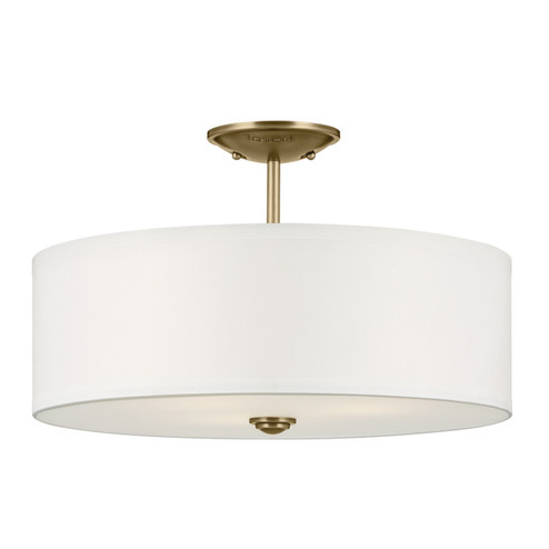 Shailene Three Light Semi Flush Mount in Natural Brass (12|43692NBR)