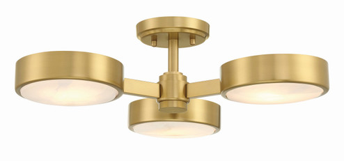 Orson Three Light Semi Flush Mount in Modern Gold (60|ORS-733-MG-ST)