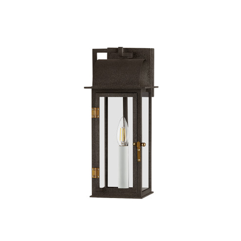 Bohen One Light Outdoor Wall Sconce in French Iron/Patina Brass (67|B2215-FRN/PBR) Bohen One Light Outdoor Wall Sconce in French Iron/Patina Brass (67|B2215-FRN/PBR)