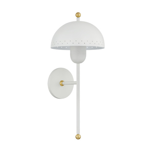 Jojo One Light Wall Sconce in Aged Brass/Soft White (428|H885101-AGB/SWH)